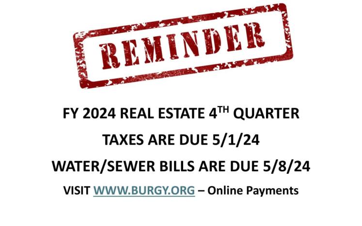 4th quarter re taxes due